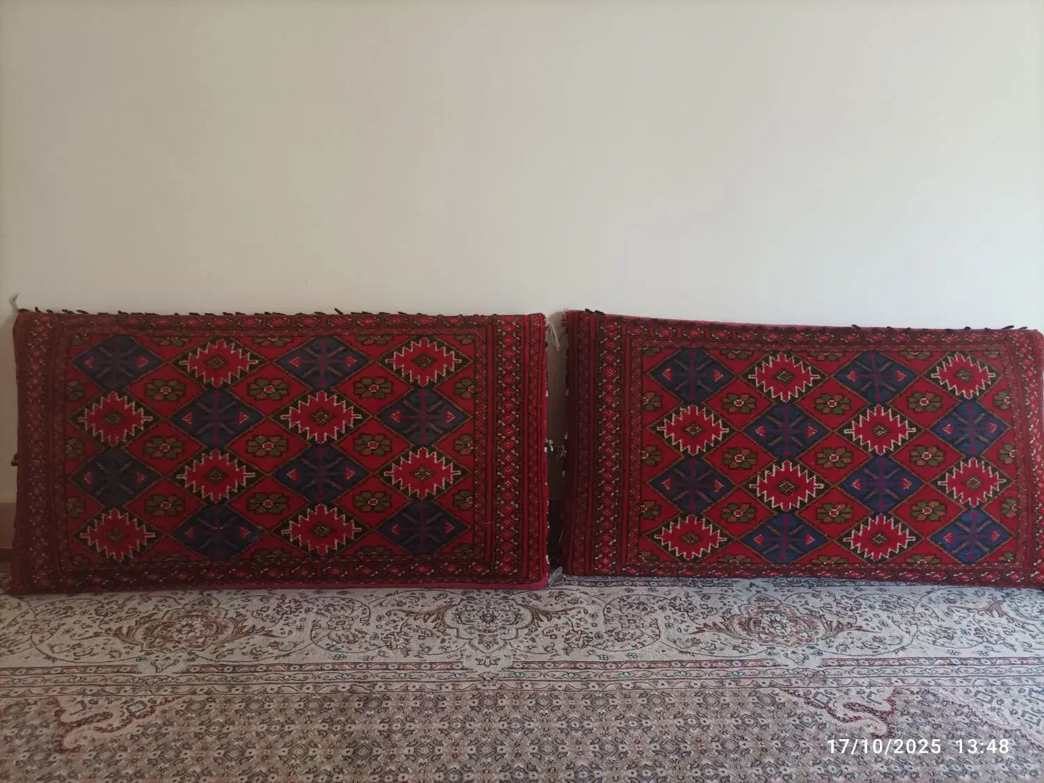 پشتی فرش دستبافت|پشتی|کرمانشاه, |دیوار