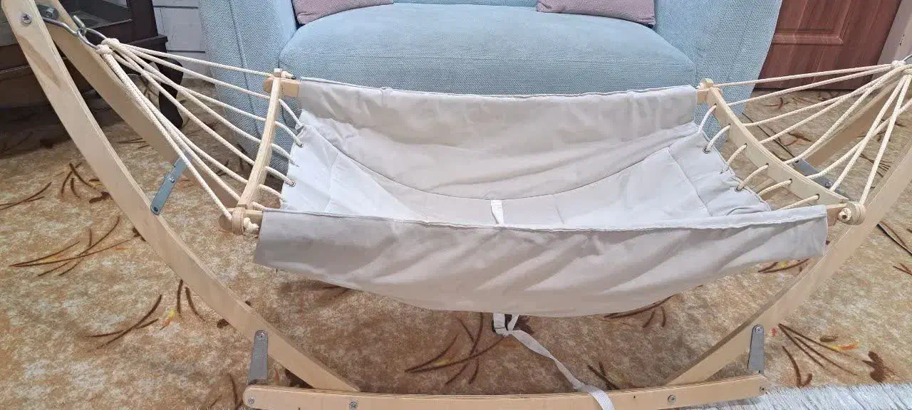 گهواره پایه چوبی|کالسکه و لوازم جانبی|خمینی‌شهر, |دیوار