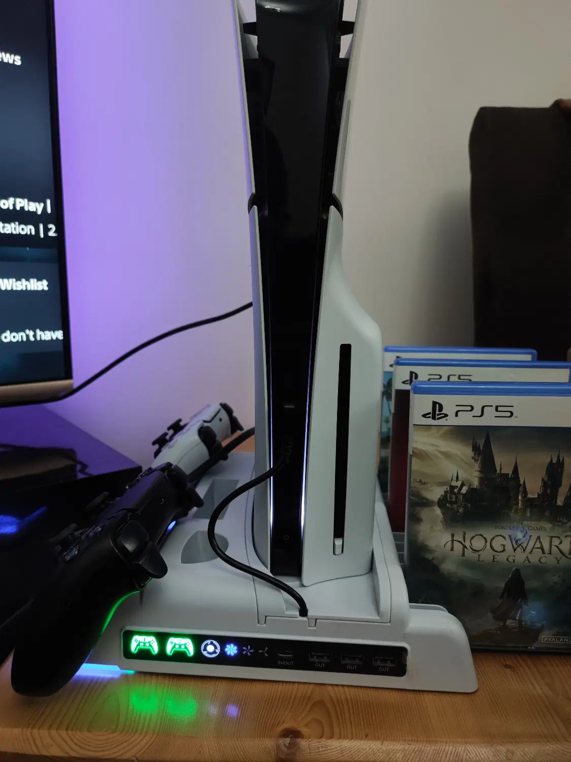 Ps5 slim  + Cooling Fan + 3 CD|کنسول، بازی ویدئویی و آنلاین|تهران, کوی بیمه|دیوار