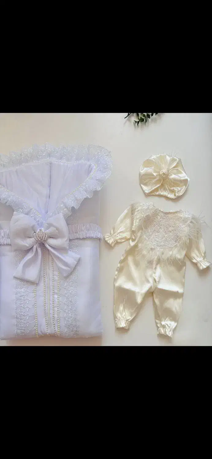 ست کامل آتلیهای و مراسم نوزادی|کفش و لباس بچه|بابل, |دیوار