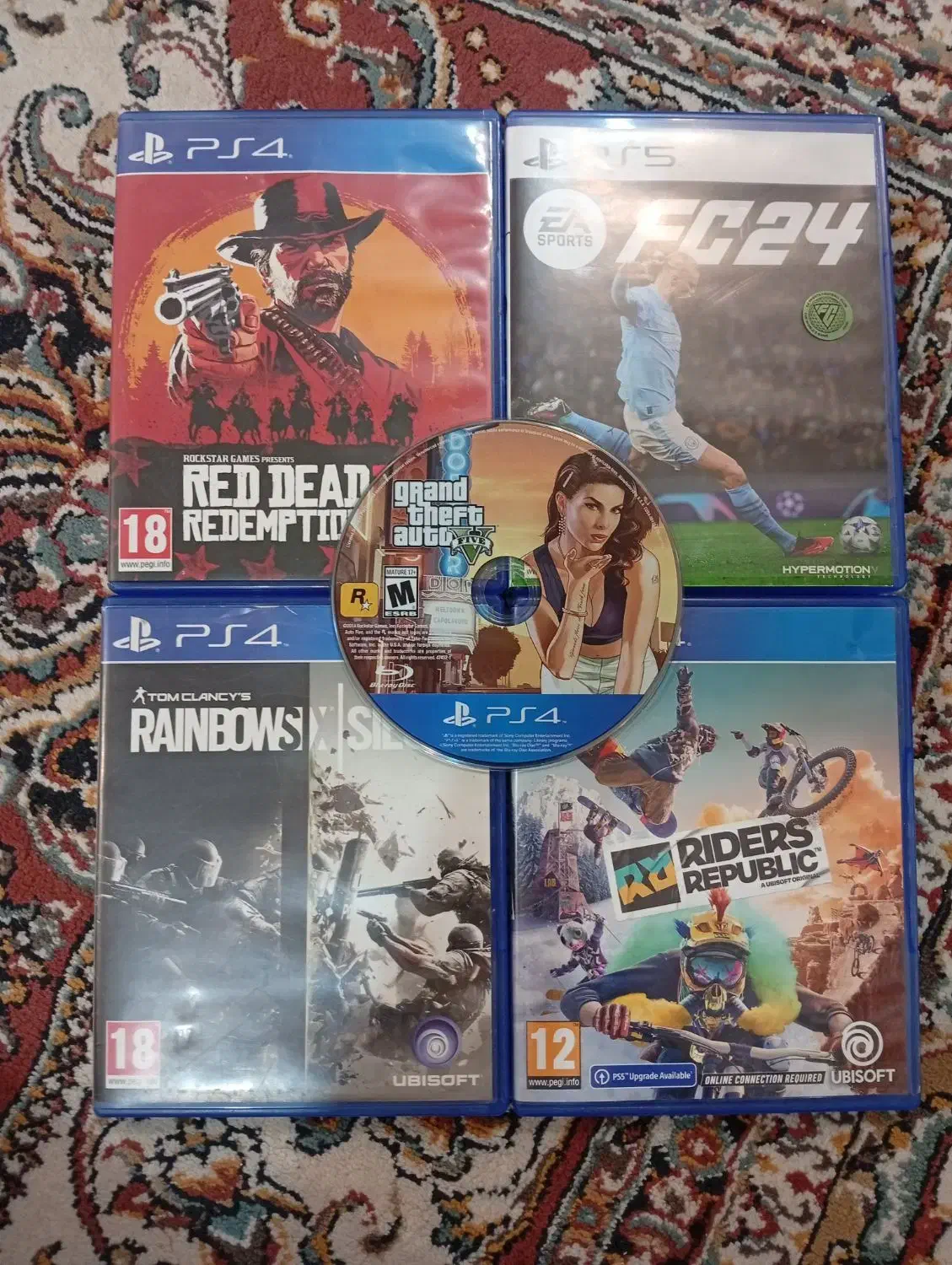 دیسک رد2،gtav،رنمبو سیکس،فیفا24.ridersrepublic|کنسول، بازی ویدئویی و آنلاین|شهرکرد, |دیوار