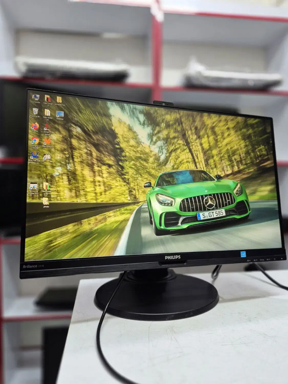 مانیتور 24فریملس وبکم دار hdmi ips مناسب گیم|قطعات و لوازم جانبی رایانه|شیراز, زند|دیوار