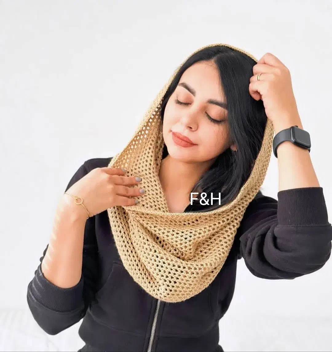 شال رینگی قلاب بافی(دستبافت)|لباس|اصفهان, جلفا|دیوار