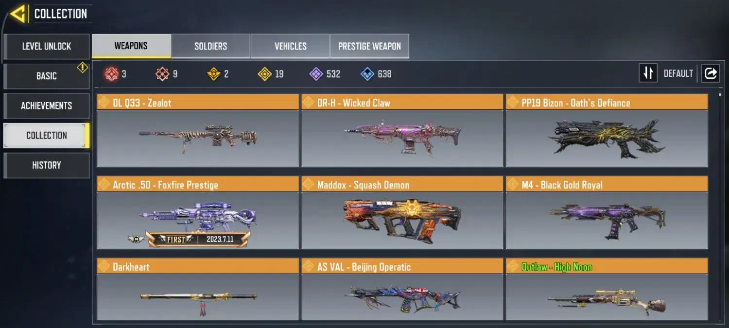 اکانت کالاف تمپلار مکس 9 متیک|کنسول، بازی ویدئویی و آنلاین|تهران, شهرک غرب|دیوار