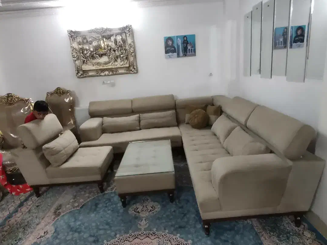 مبل راحتی L|مبلمان خانگی و میز عسلی|قم, شهرک قدس|دیوار