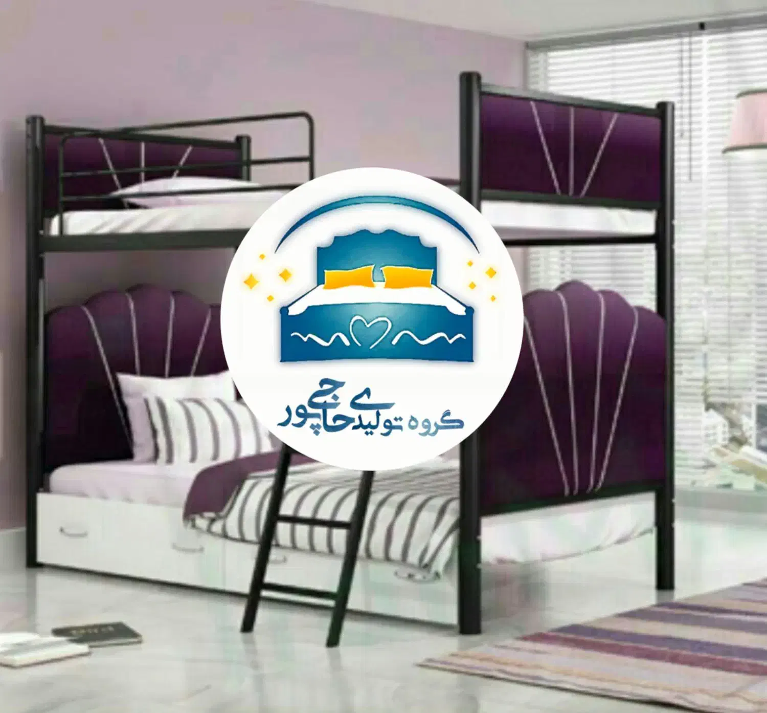 تخت خواب دو طبقه حاجی پور(تختخواب۲دوطبقه)تشک تندیس|تخت و سرویس خواب|مشهد, حسینآباد|دیوار