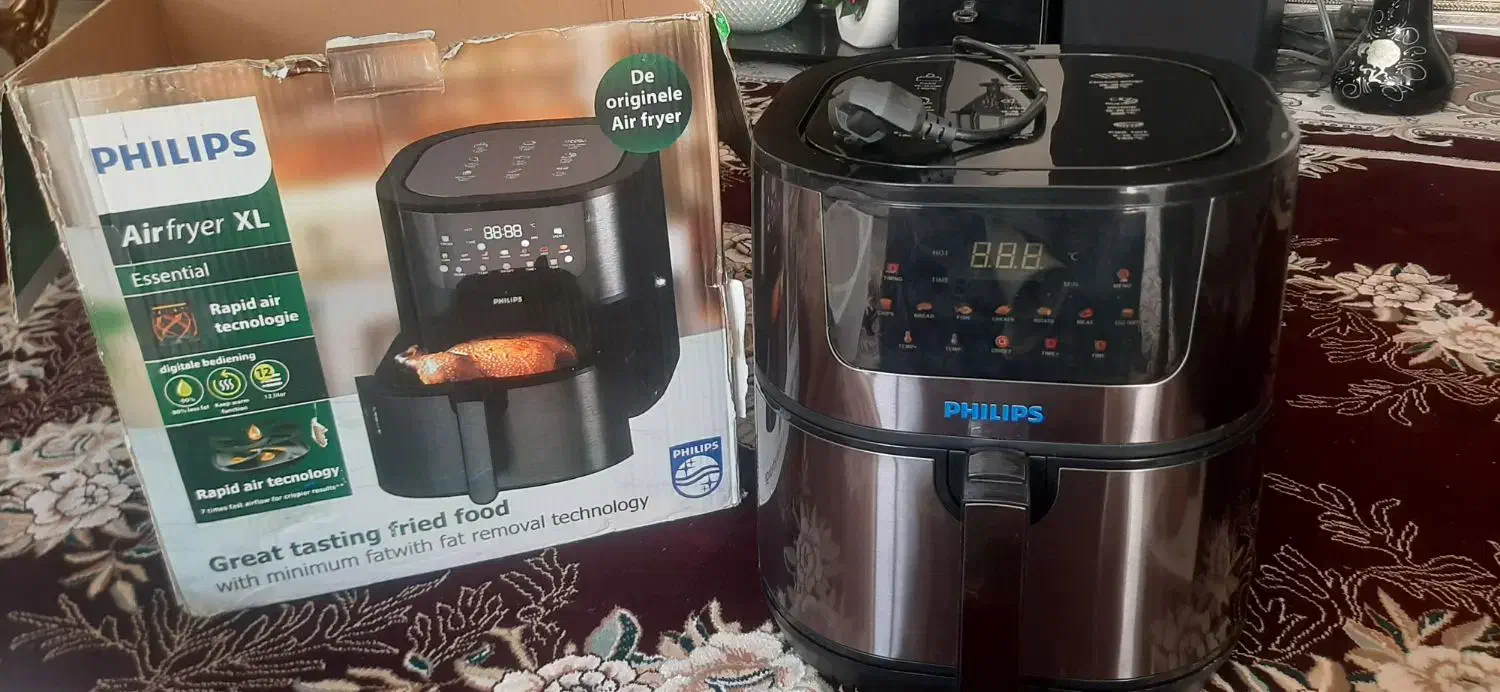 سرخ کن رژیمی فیلیپس اصل|اجاق گاز و لوازم برقی پخت‌وپز|پرند, فاز ۶|دیوار