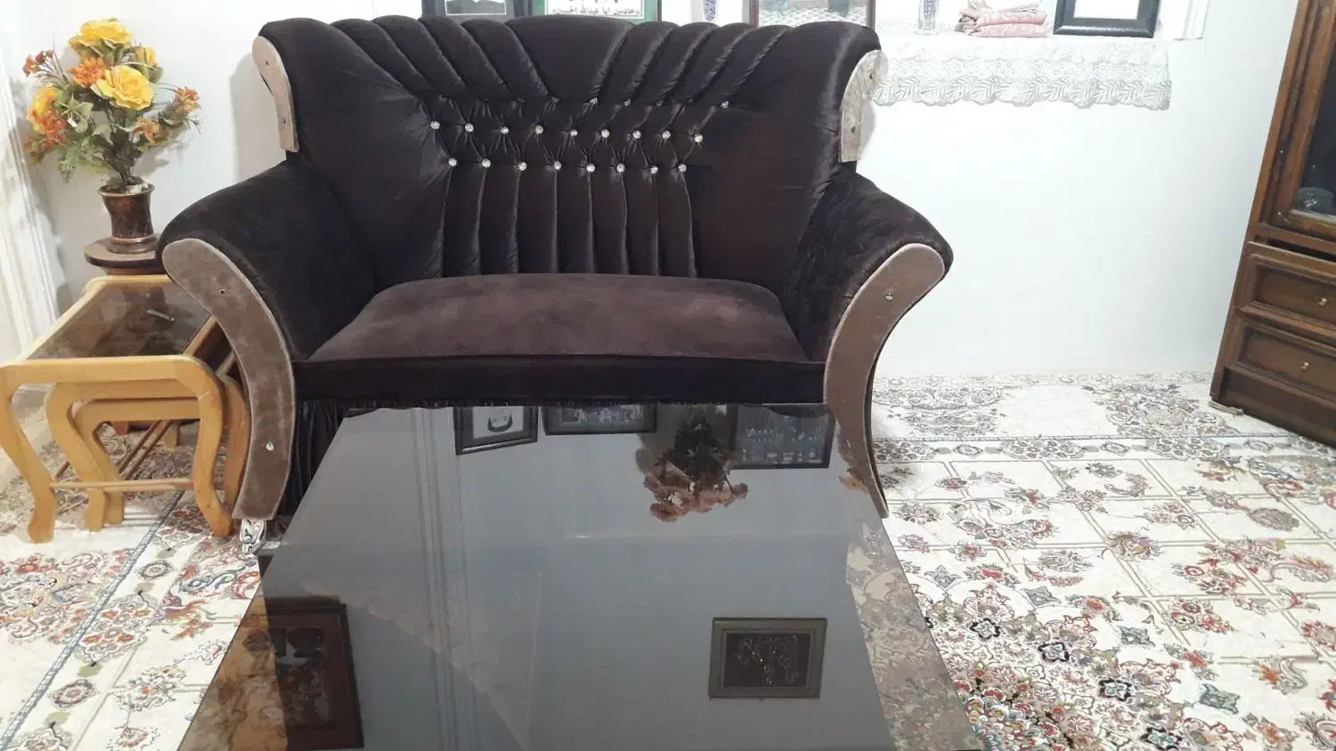 فروش مبل ۹نفره|مبلمان خانگی و میز عسلی|بسطام, |دیوار