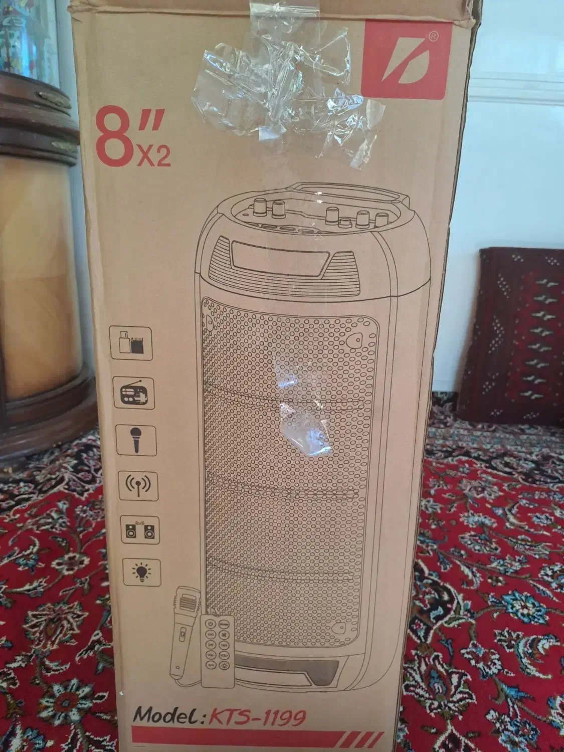 اسپیکر kts1199غول صدا|پخشکننده همراه|اصفهان, کلمان|دیوار