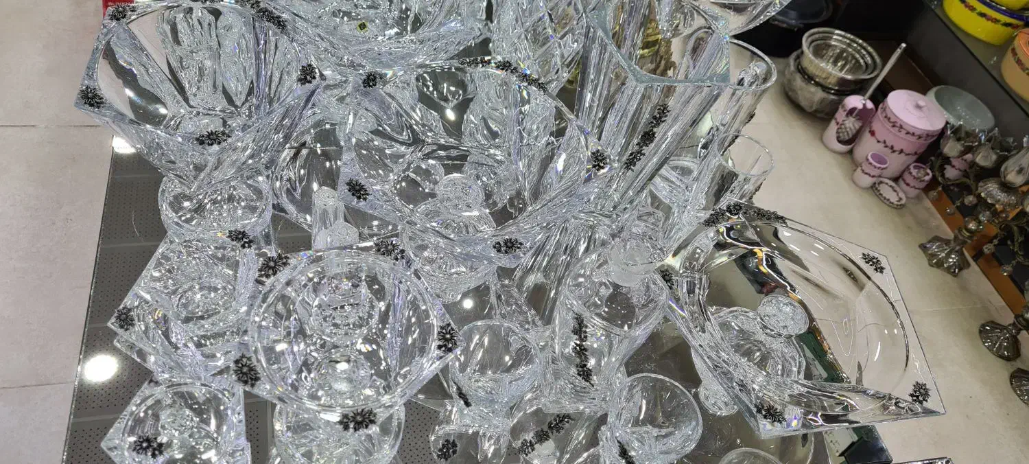 کریستال قیمت شوش|ظروف سرو و پذیرایی|یزد, |دیوار