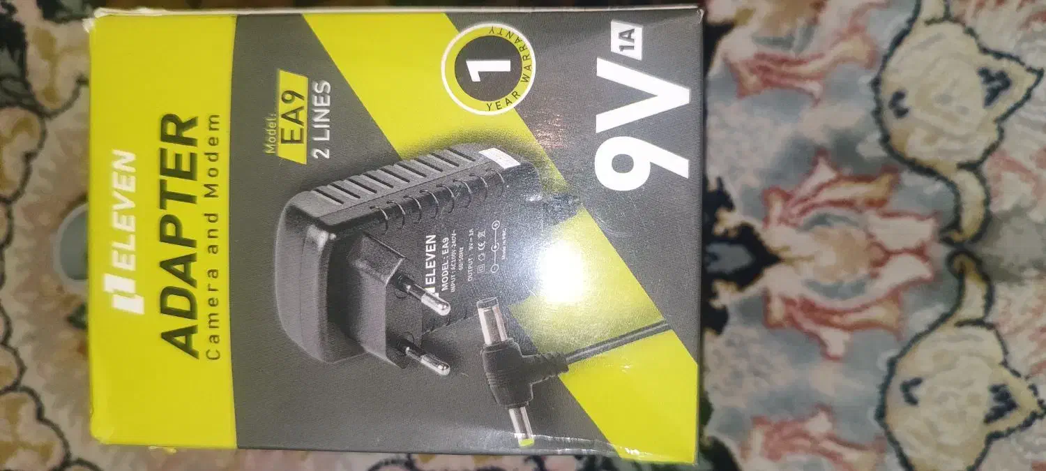 آداپتور ۹ ولت ۱ آمپر دو سر|لوازم جانبی موبایل و تبلت|تهران, صد دستگاه|دیوار