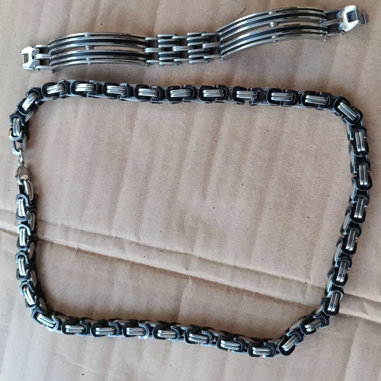 زنجیر و دستبند استیل ست|بدلیجات|علیآباد کتول, |دیوار