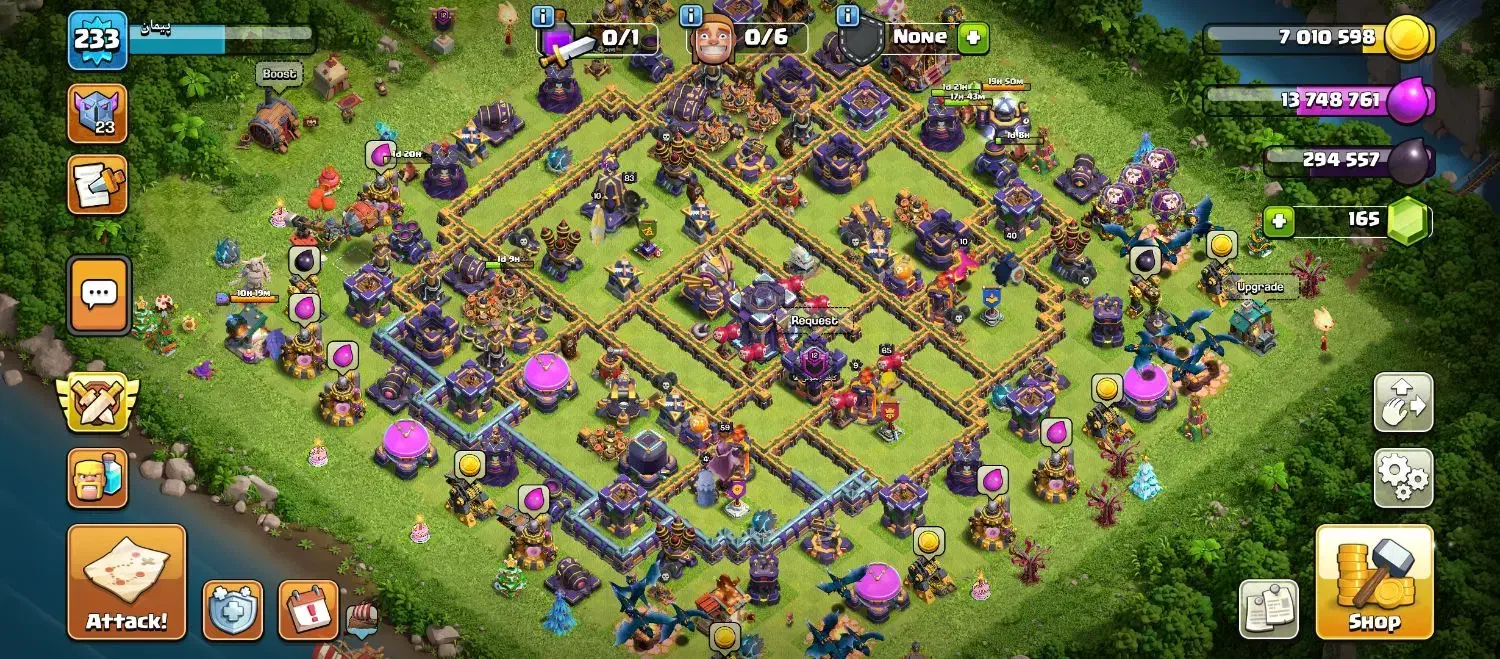 اکانت کلش تان ۱۵ مکس|کنسول، بازی ویدئویی و آنلاین|زنجان, |دیوار