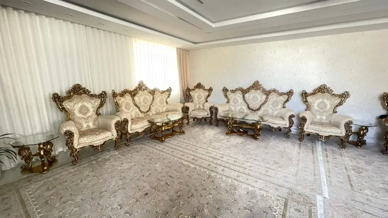 مبل سلطنتی ۱۰نفره سالم بدون عیب درحد نوبا جلو مبلی|مبلمان خانگی و میز عسلی|بوکان, |دیوار