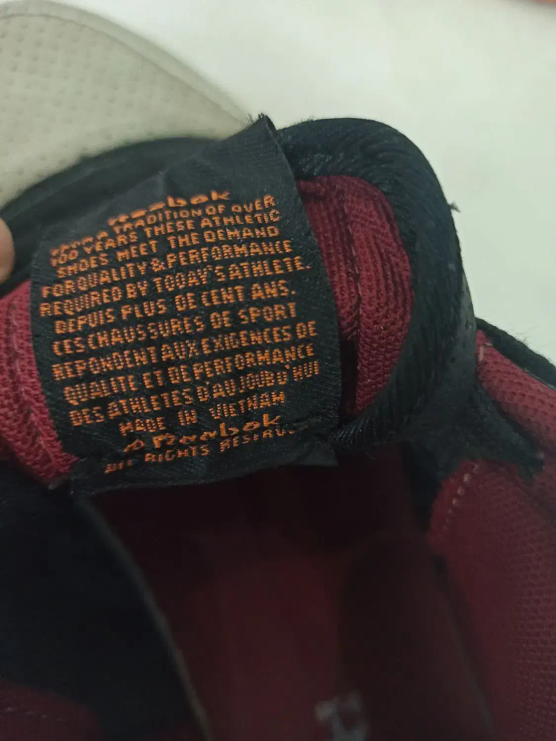 کتونی ریبوک اصل ویتنام|کیف، کفش، کمربند|ساوه, |دیوار