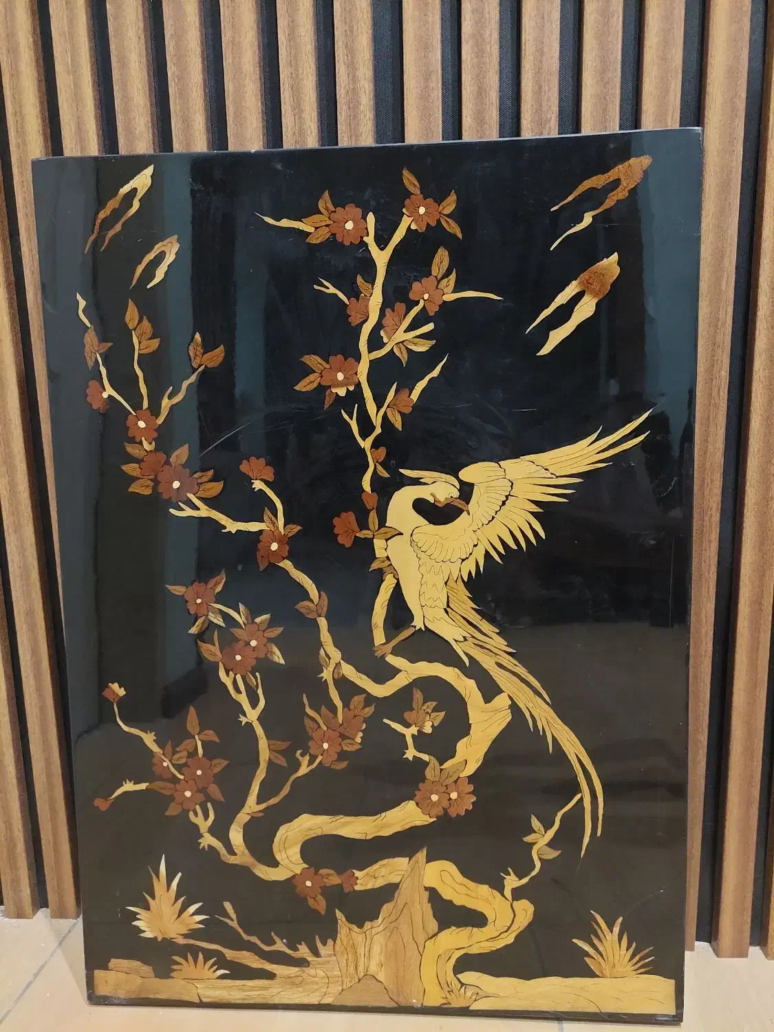 تابلو معرق طرح سیمرغ|صنایع دستی و سایر لوازم تزئینی|کرج, شهرک فهمیده|دیوار