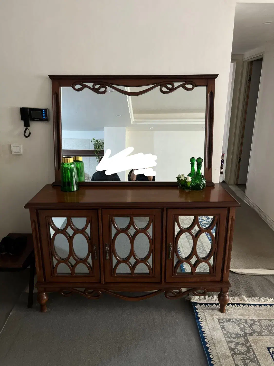 میز و آینه کنسول|بوفه، ویترین، کنسول|پاکدشت, پاکدشت (مامازند)|دیوار