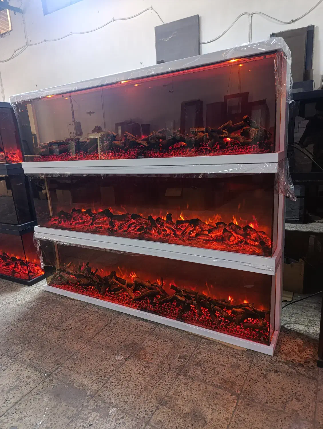 شومینه برقی وتبخیری 32رنگ|بخاری، هیتر، شومینه|شهریار, رزکان|دیوار