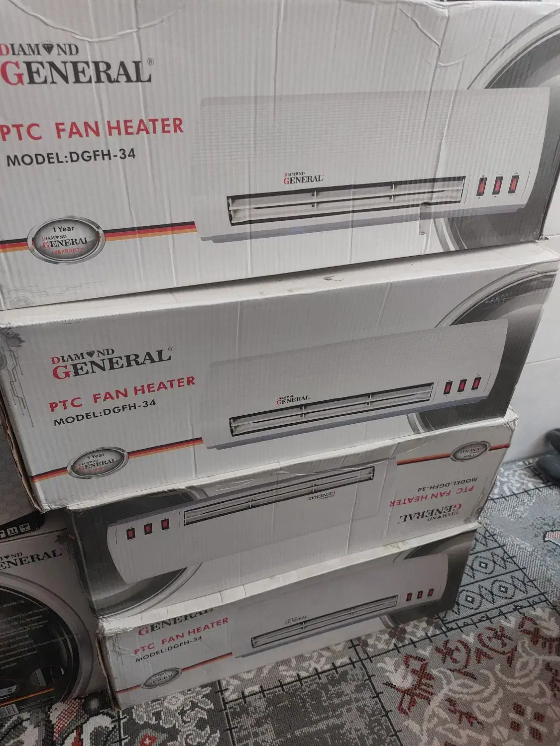 بخاری برقی فن دار طرح اسپیلت|بخاری، هیتر، شومینه|یزد, |دیوار