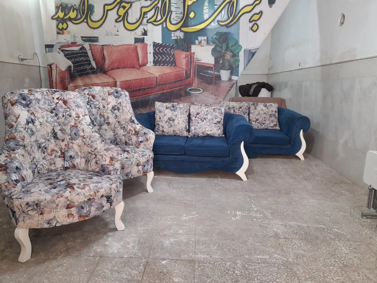 طرح چستر یونانی ۷نفره|مبلمان خانگی و میز عسلی|قم, امامزاده ابراهیم|دیوار