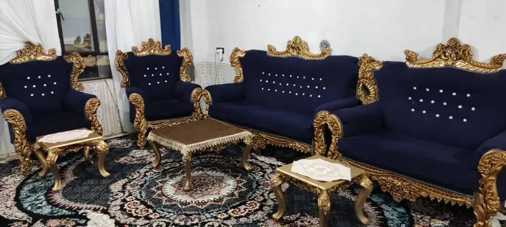 مبل سلطنتی۷نفره|مبلمان خانگی و میز عسلی|یاسوج, |دیوار