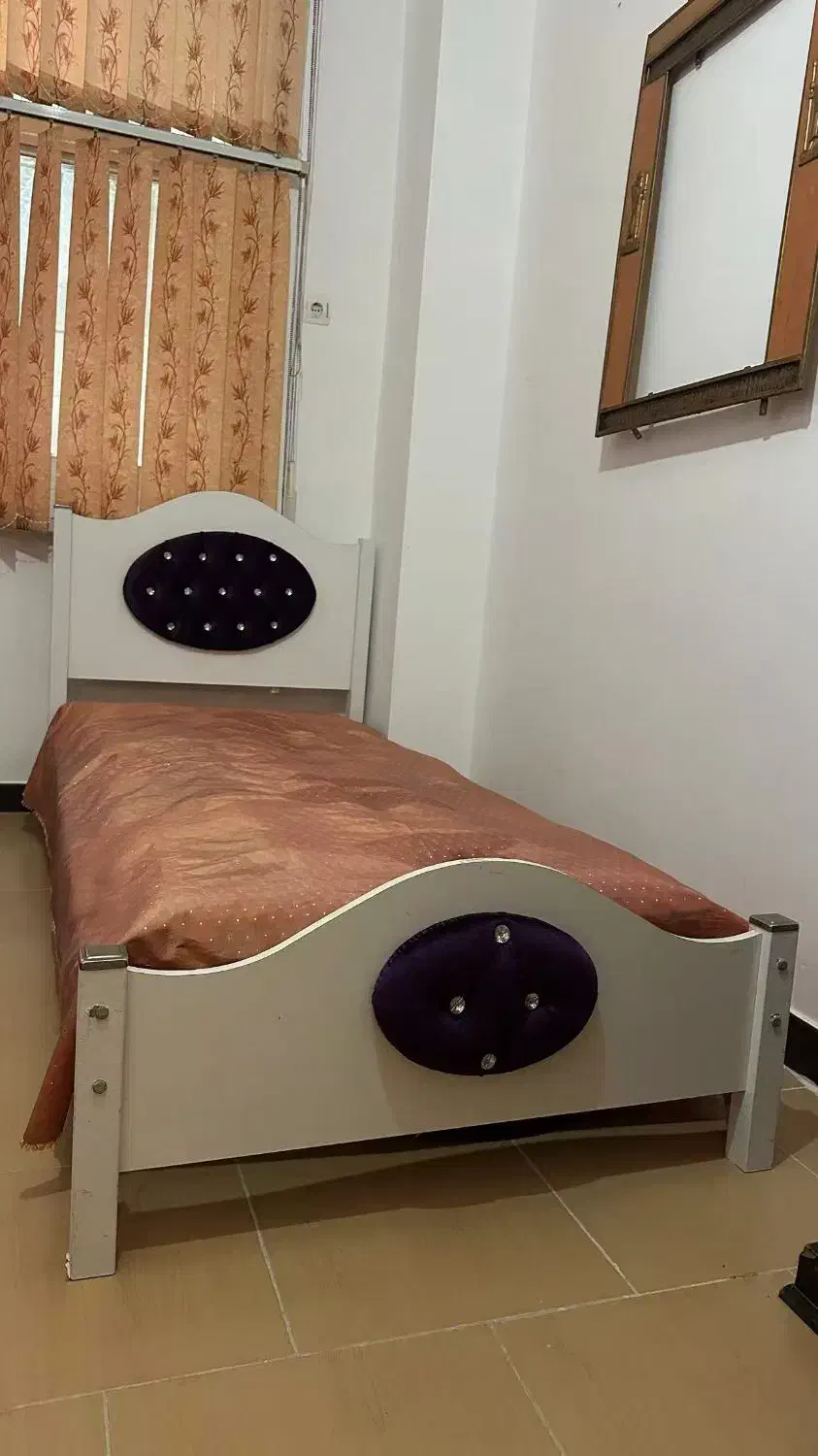 فروشنده تختخواب تکنفره با تشک ۲متر در۹۵سانت|تخت و سرویس خواب|قشم, |دیوار