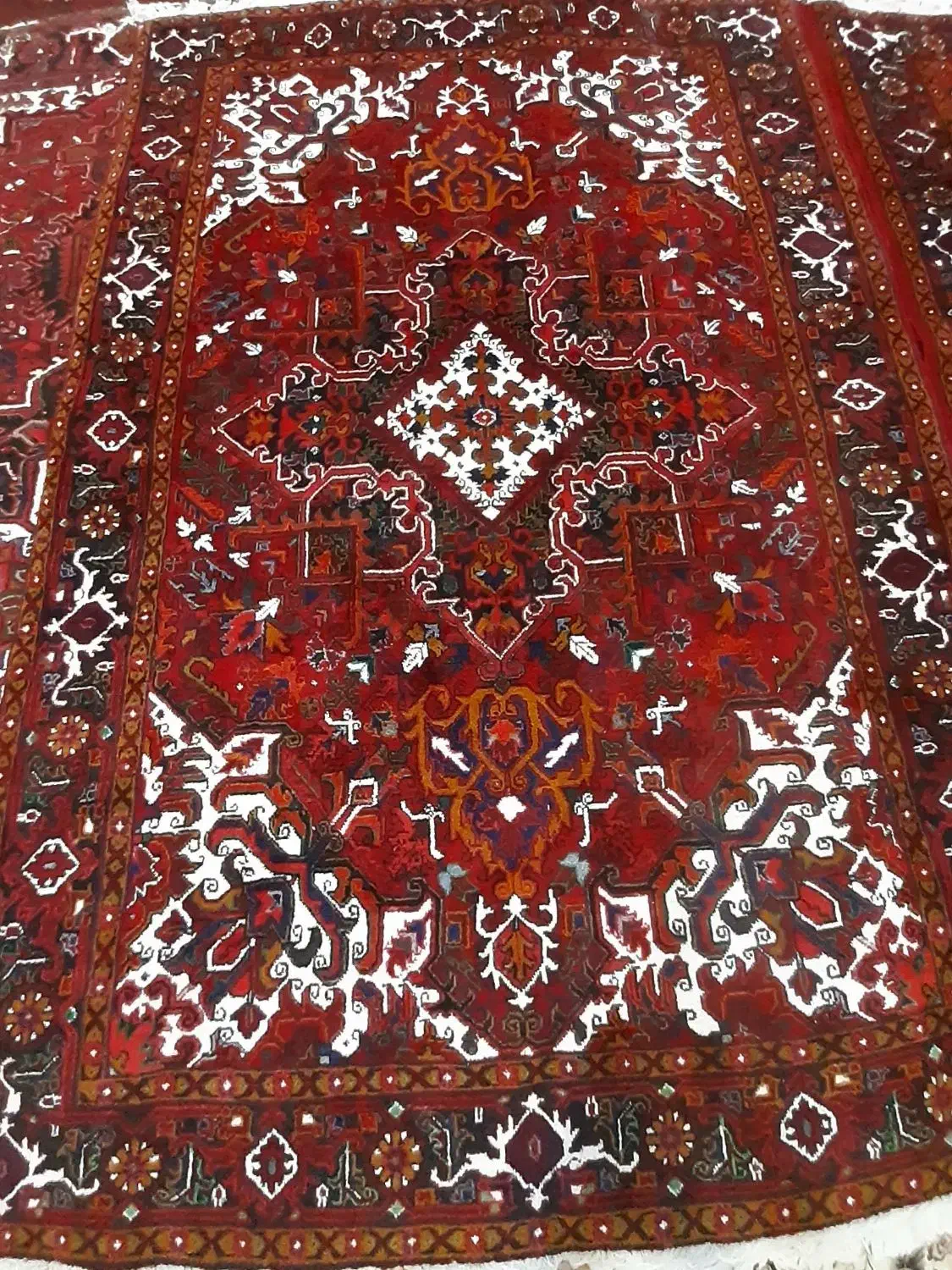 یک جفت فرش خیره مسجد|فرش|بناب, |دیوار