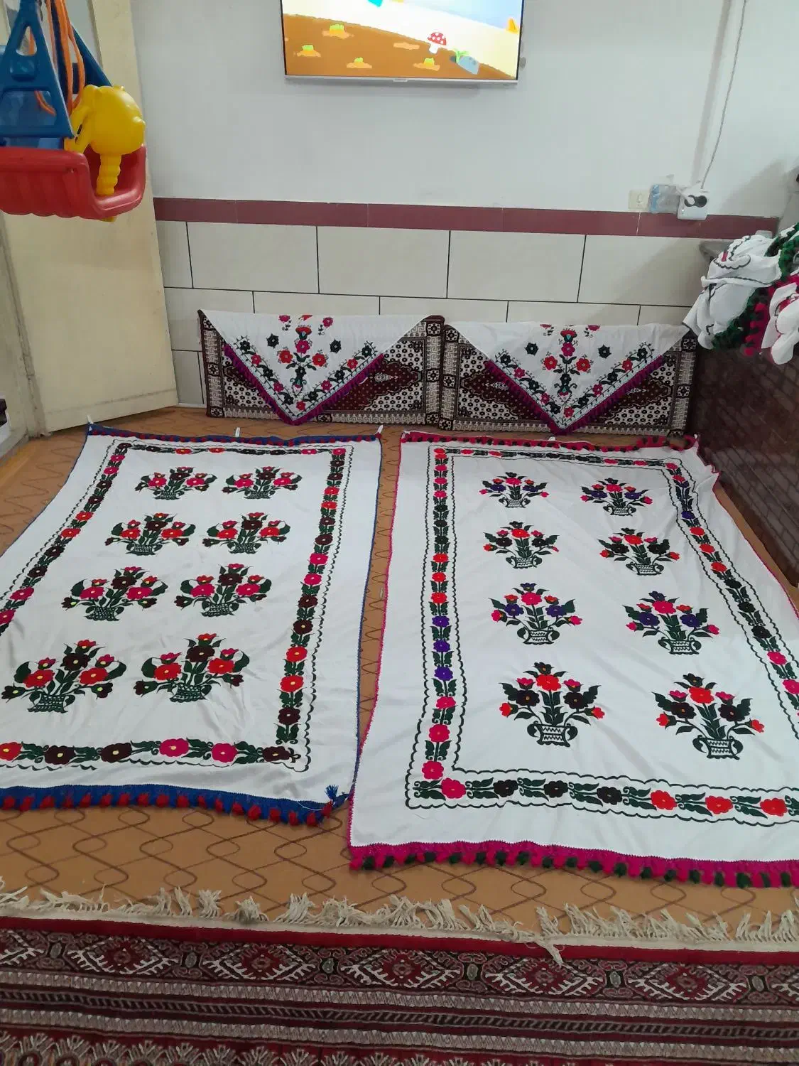 پرده دوخت دست|پرده، رانر، رومیزی|گرگان, |دیوار