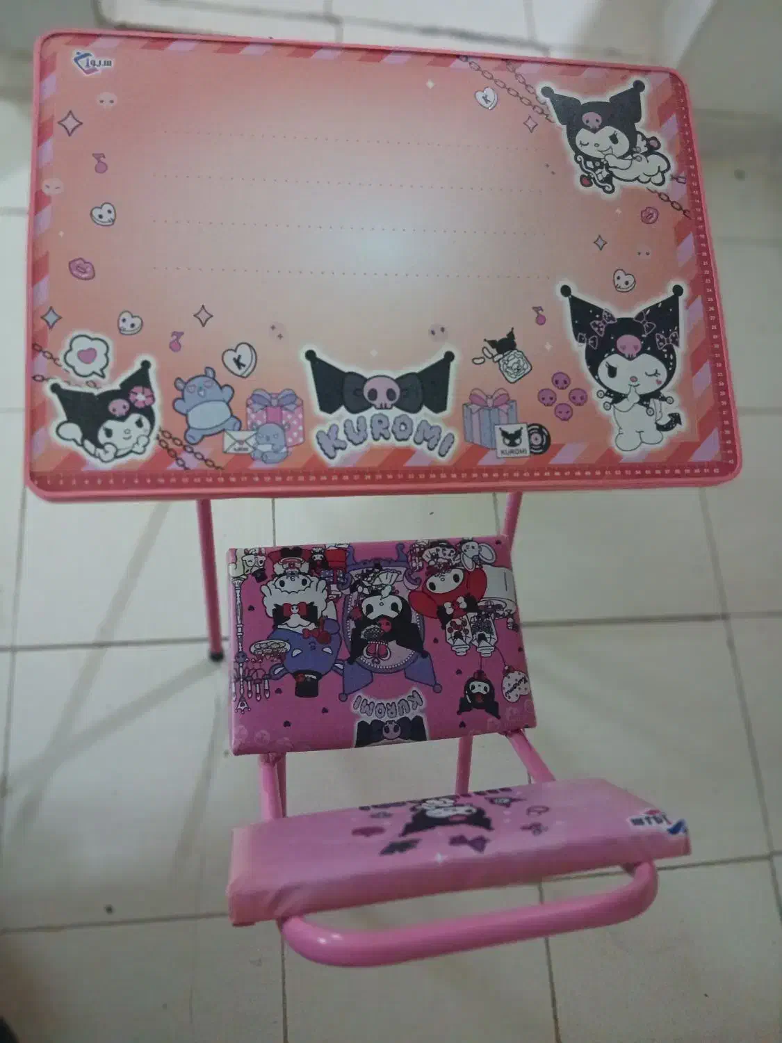 صندلی ومیزتحریرام دی اف طرح کرومی نو|میز تحریر و کامپیوتر|خرمآباد, |دیوار