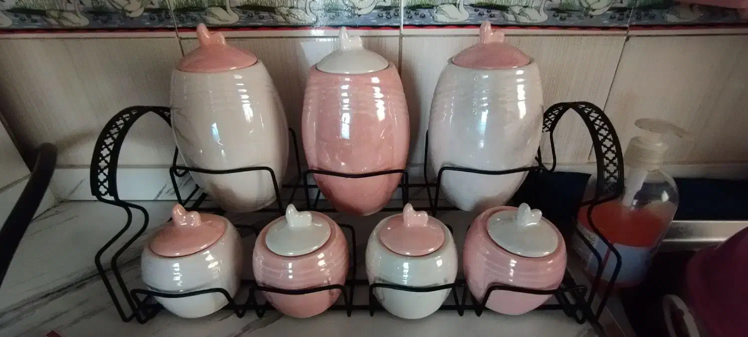 پاسماوری صورتی وسفید|ظروف نگهدارنده، پلاستیکی، یکبارمصرف|رباطکریم, شترخوار|دیوار