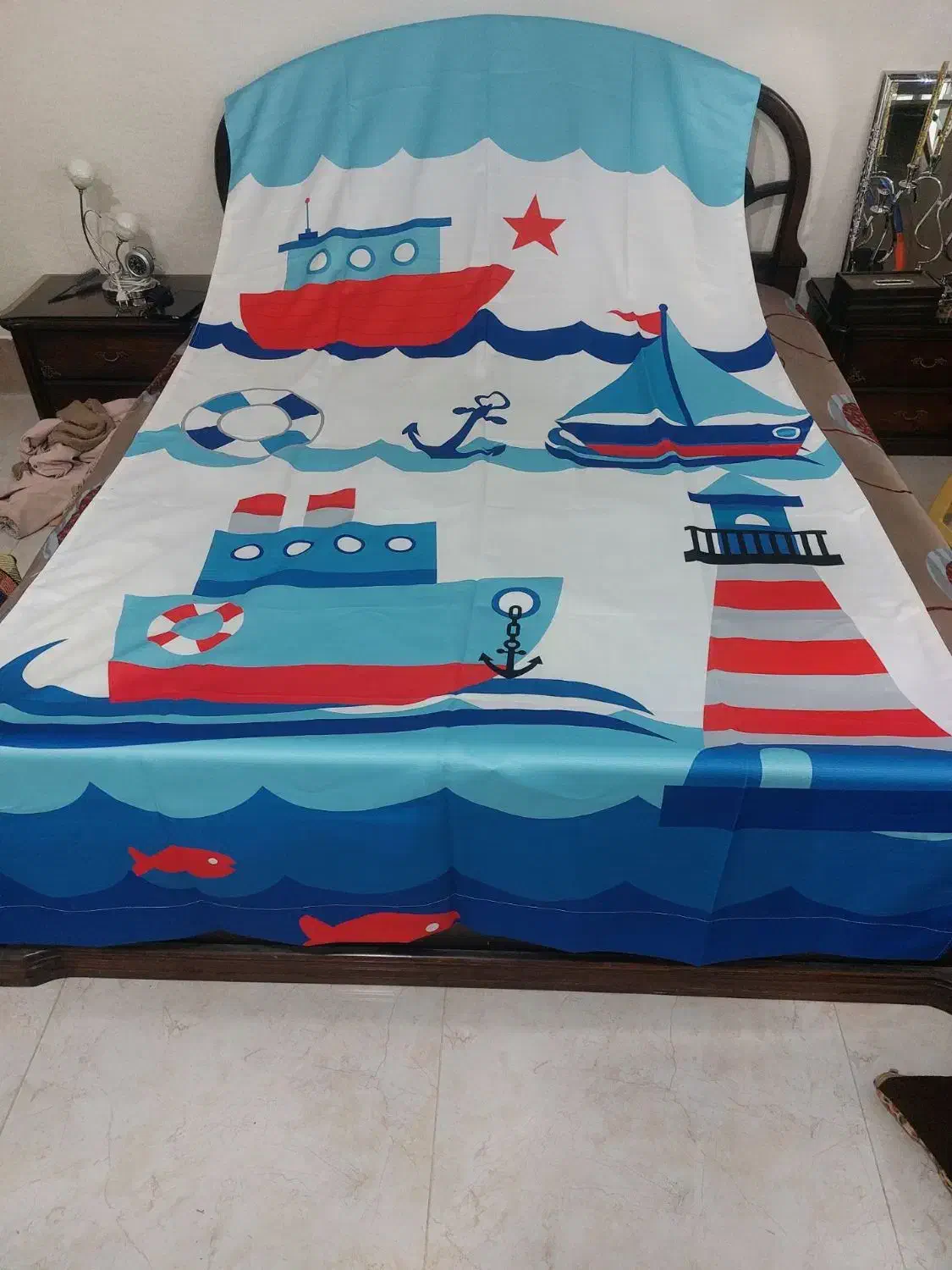 دکور پرده دوعدد ،پرده اتاق کودک،پرده زبرا|پرده، رانر، رومیزی|لالجین, |دیوار