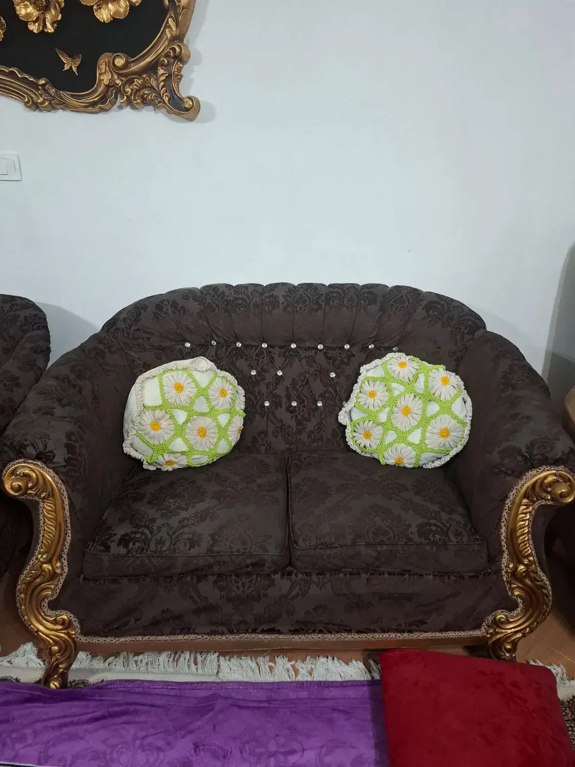 مبل راحتی ۷ نفره با جلومبلی|مبلمان خانگی و میز عسلی|فردیس, شهرک ناز|دیوار