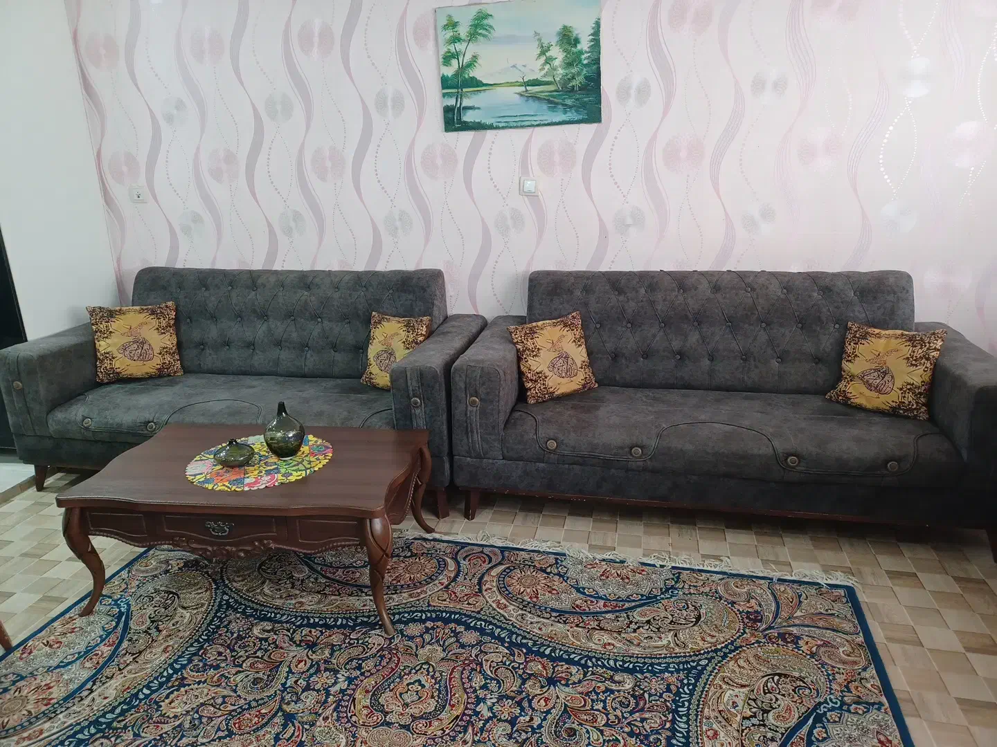 مبل ۸ نفره|مبلمان خانگی و میز عسلی|شیراز, انجیر|دیوار