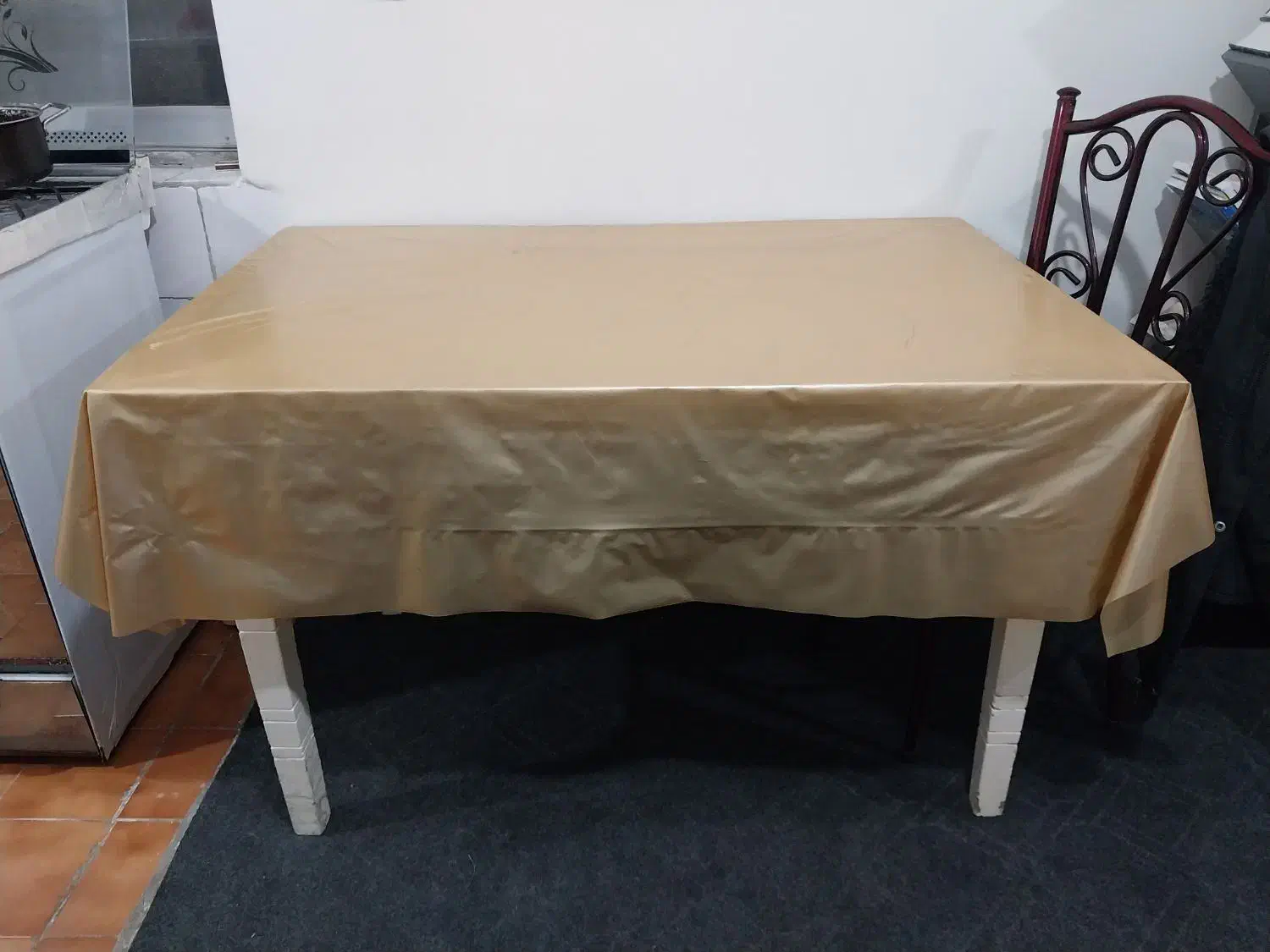 میز چوبی سفید|میز و صندلی غذاخوری|گرگان, |دیوار