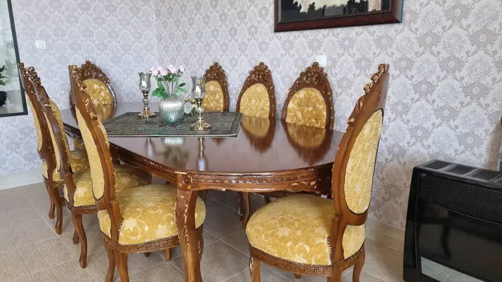 مبل سلطنتی با میز نهار خوری|مبلمان خانگی و میز عسلی|صدرا-فارس, فاز ۲|دیوار