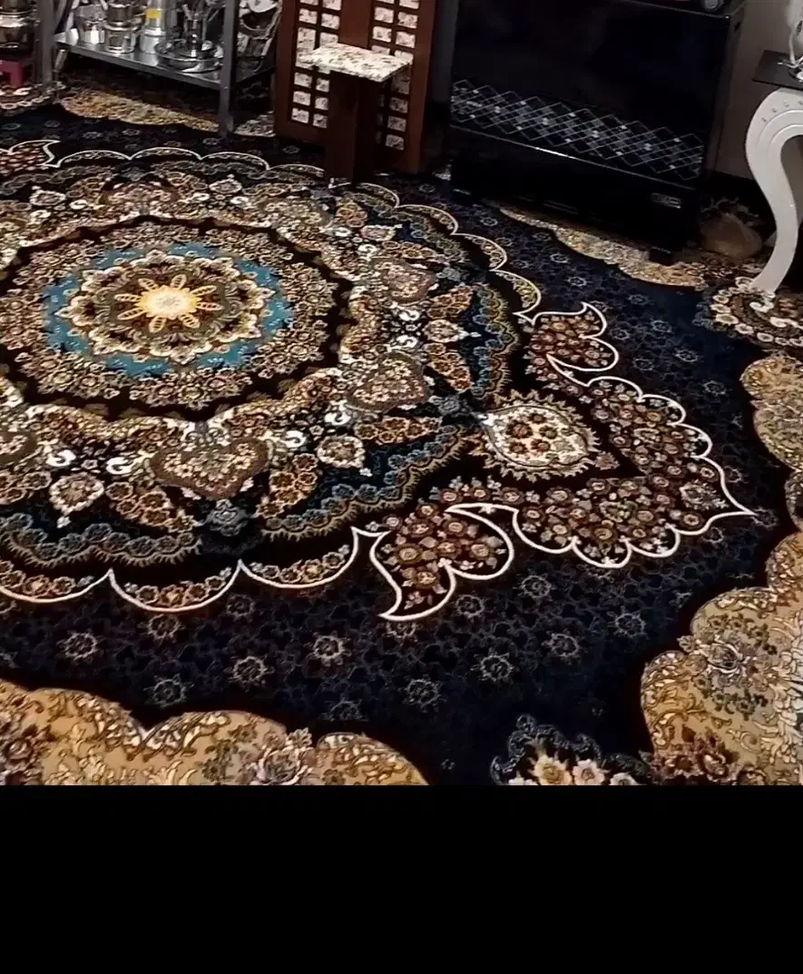 قالی 12 متری|فرش|لنجان, |دیوار