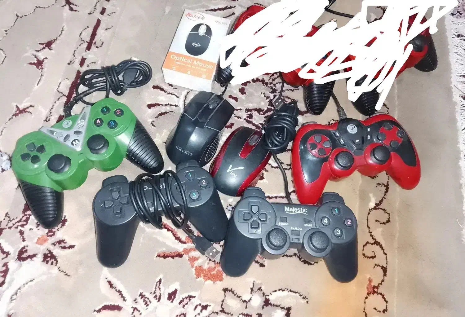 چند عدد موس و دسته کامپیوتر|کنسول، بازی ویدئویی و آنلاین|مشهد, طلاب|دیوار