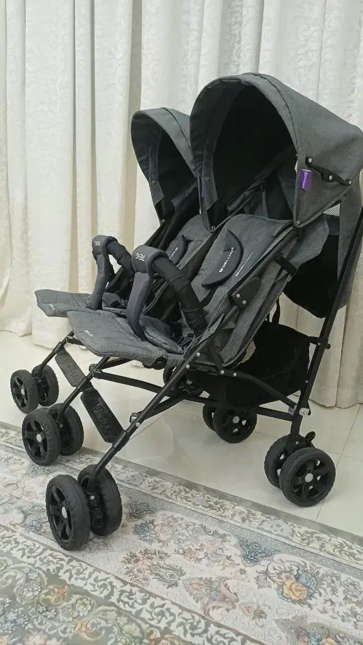 کالسکه دوقلو دلیجان در حد نو|کالسکه و لوازم جانبی|باقرشهر, |دیوار