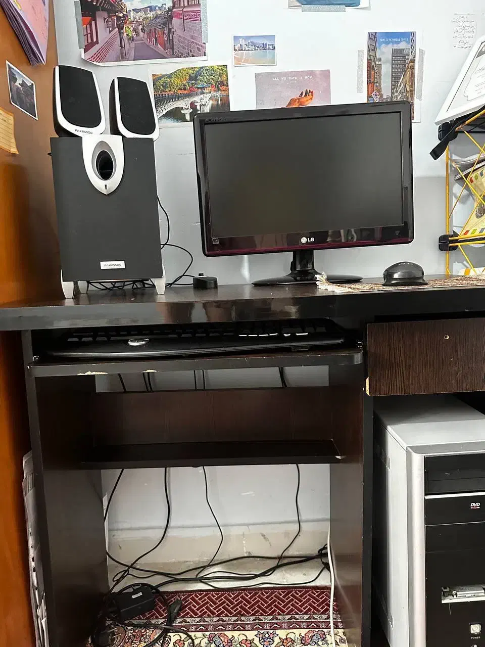 کامپیوتر با لوازم و میز|رایانه رومیزی|زنجان, |دیوار