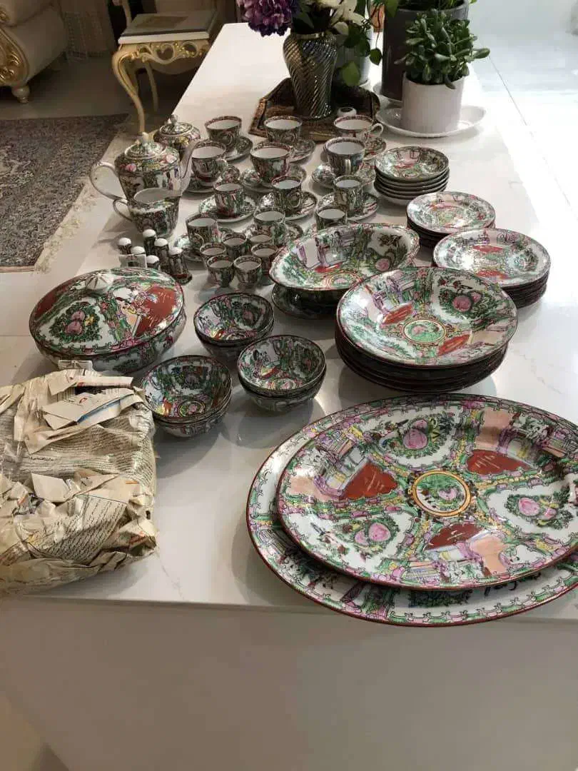 سرویس چینی مرغی (قدمت بالای پنجاه سال)|ظروف سرو و پذیرایی|تهران, آبشار|دیوار