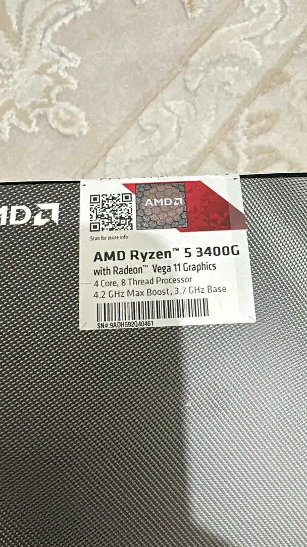 Cpu Amd Ryzen 5 3400g|قطعات و لوازم جانبی رایانه|تهران, تهرانسر شرقی|دیوار