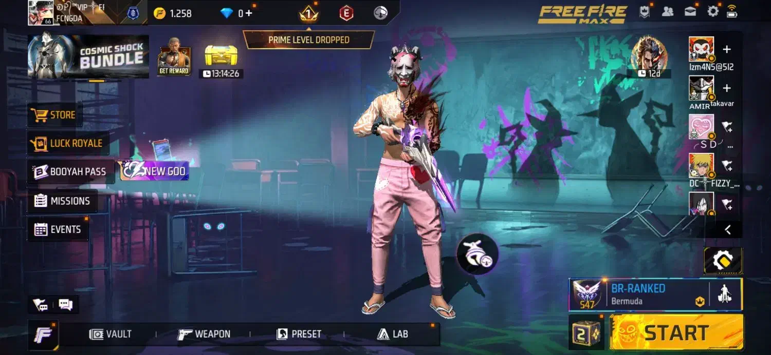 اکانت فری فایر قدیمی|کنسول، بازی ویدئویی و آنلاین|مشهد, هنرور|دیوار