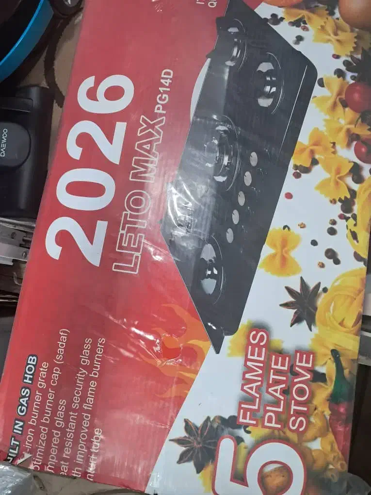 گاز شیشیه ای لتو  ۵شعله..|اجاق گاز و لوازم برقی پخت‌وپز|رشت, ولکس|دیوار