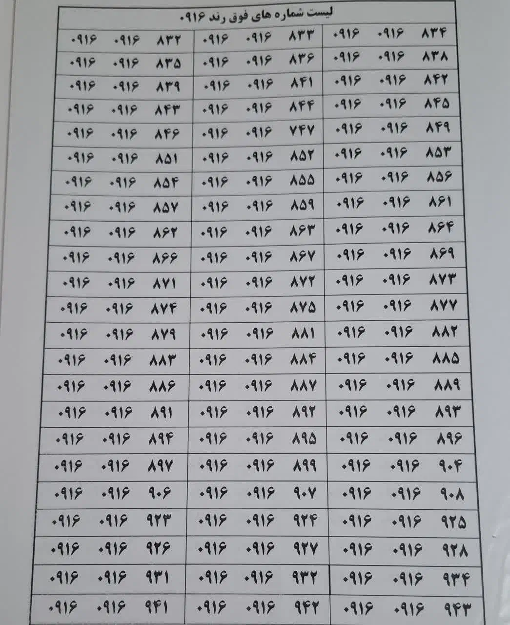 0916-0916-043|سیم‌کارت|آبادان, |دیوار