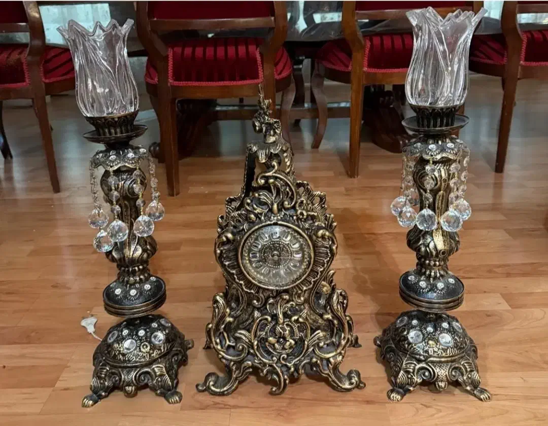 شمعدان و ساعت رومیزی|ساعت دیواری و تزئینی|نور, |دیوار