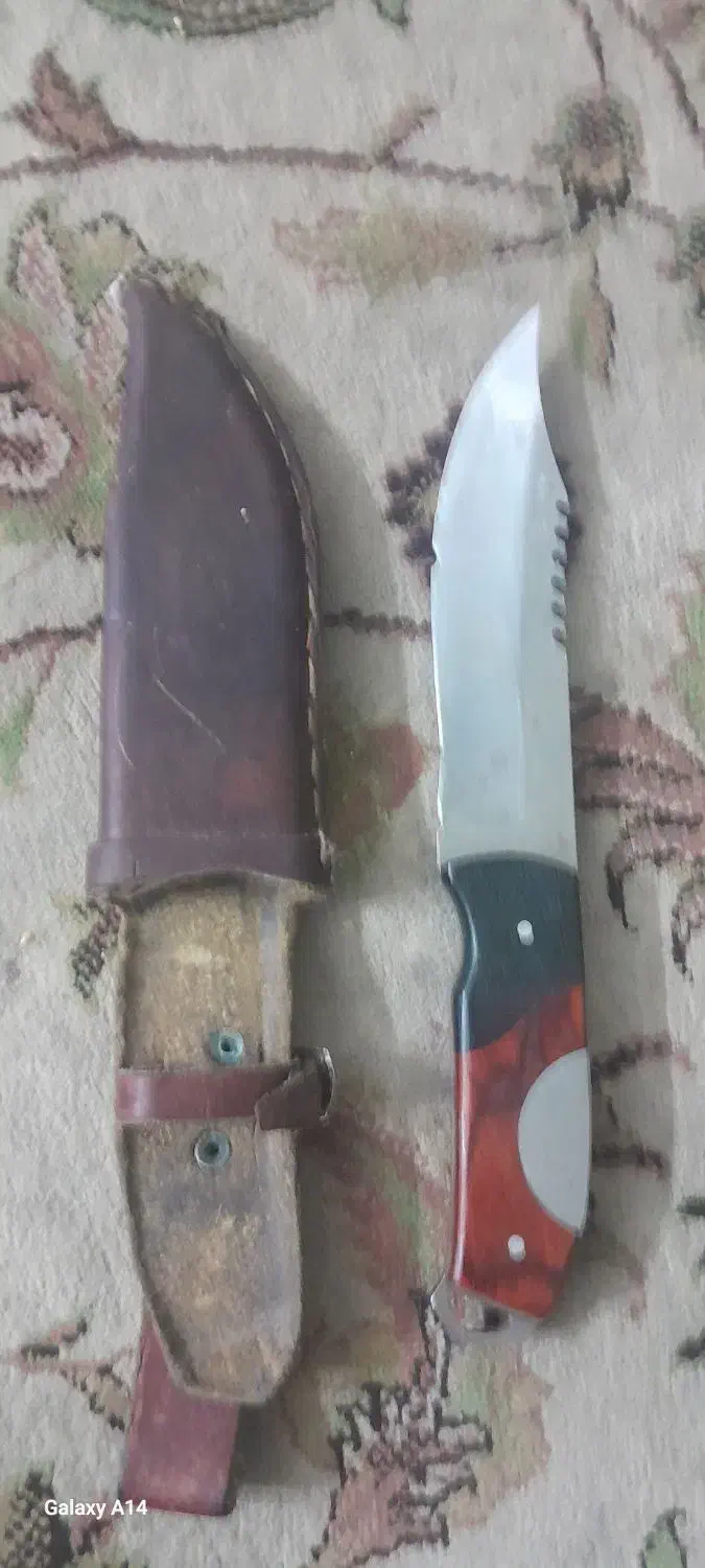 چاقو با غلاف چرمی اصل|کلکسیون و سرگرمی|شاهرود, |دیوار