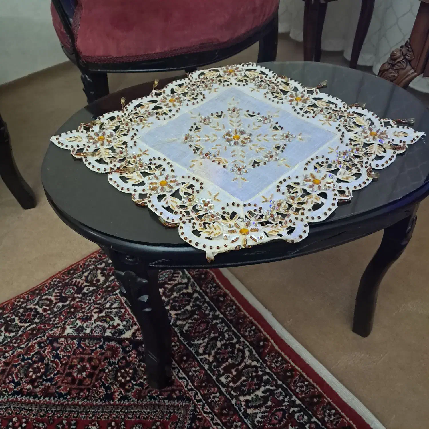 مبل لهستانی با چوب گردو|مبلمان خانگی و میز عسلی|زنجان, |دیوار