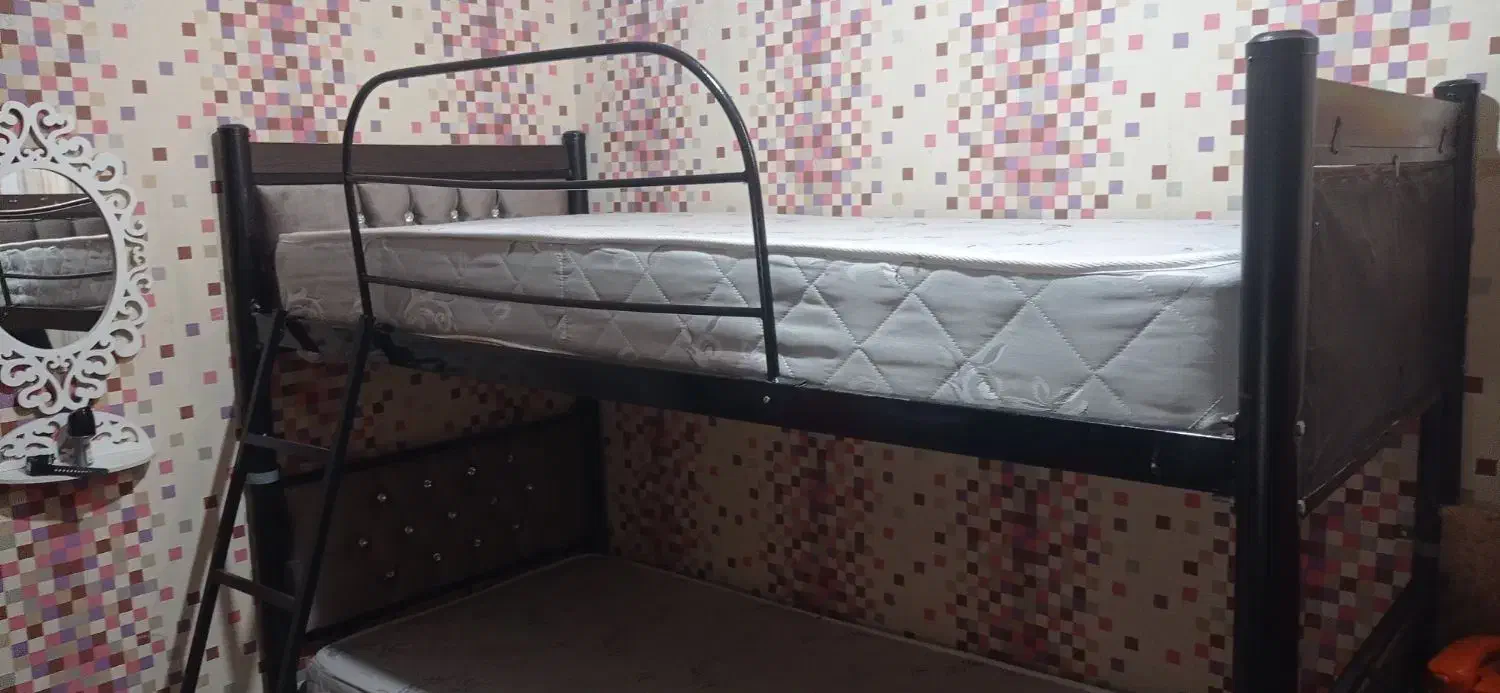 تخت دو طبقه بزرگسال|تخت و سرویس خواب|ورامین, ورامین|دیوار