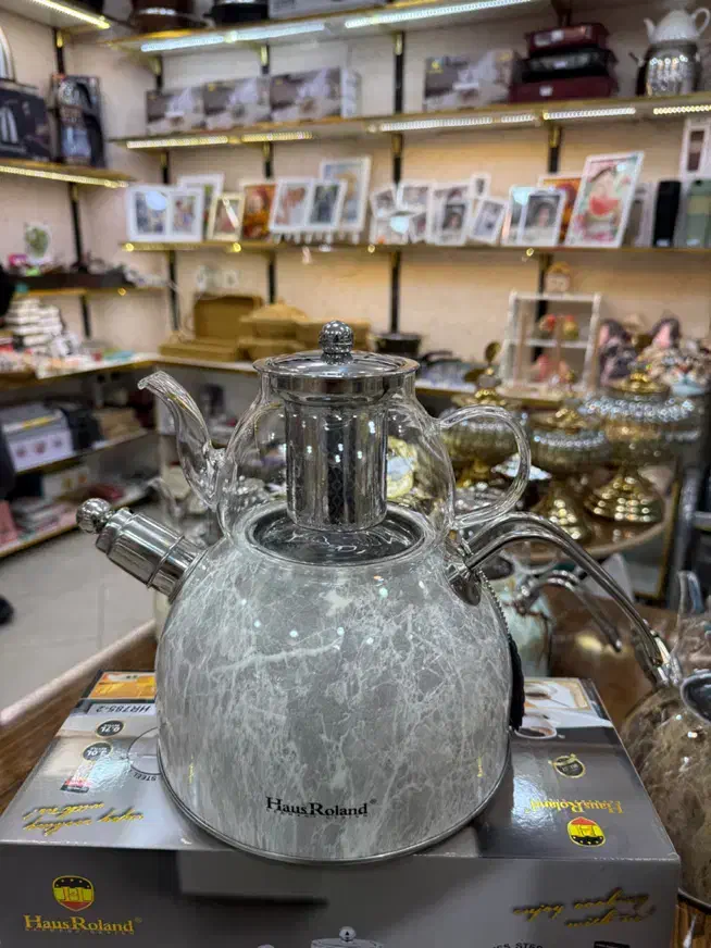 کتری قوری ماربل چدنی|قوری، کتری، قهوهساز دستی|تبریز, |دیوار