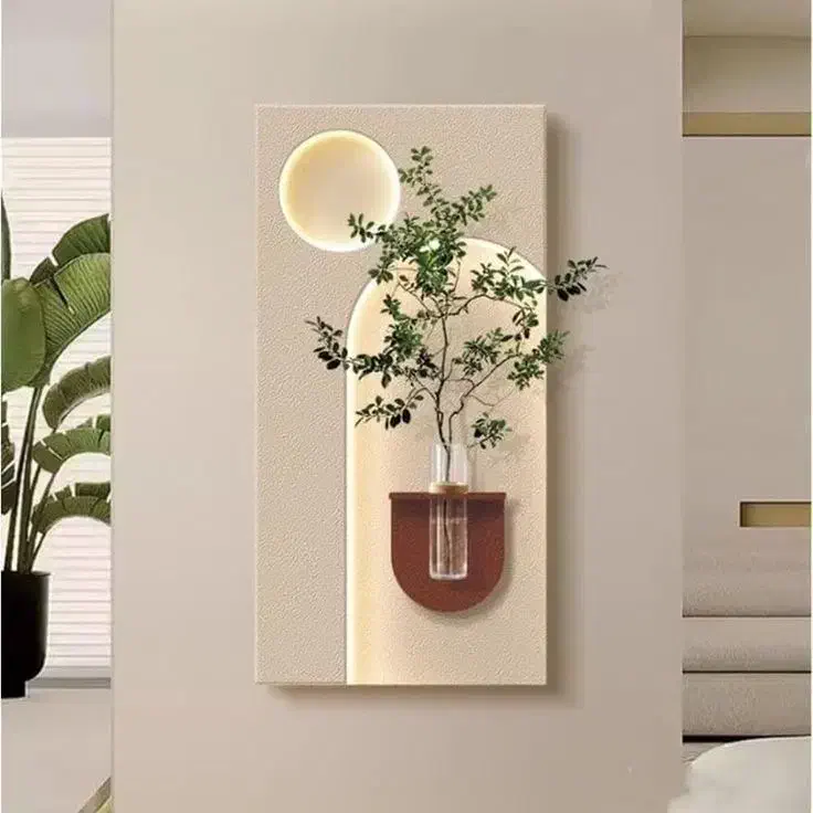 تابلو گلدان دکوراتیو نوری مینیمال|تابلو، نقاشی، عکس|پاکدشت, حصار امیر|دیوار